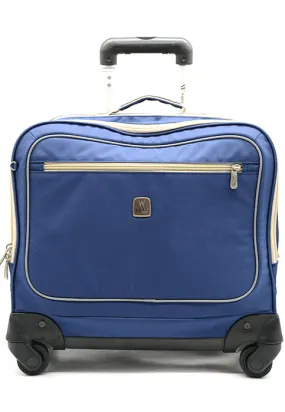 شنطة مدرسة تروليWIRES 4WHEEL HORIZONTAL TROLLEY BAG NAVY BLUE