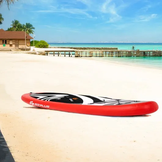 10' Inflatable Stand up Adjustable Fin Paddle Surfboard with Bag