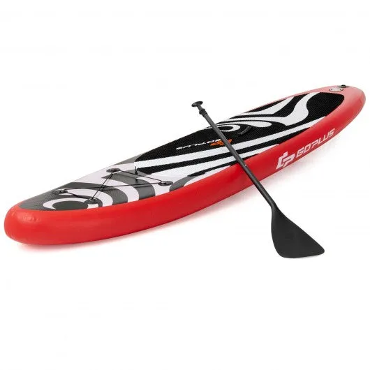 10' Inflatable Stand up Adjustable Fin Paddle Surfboard with Bag