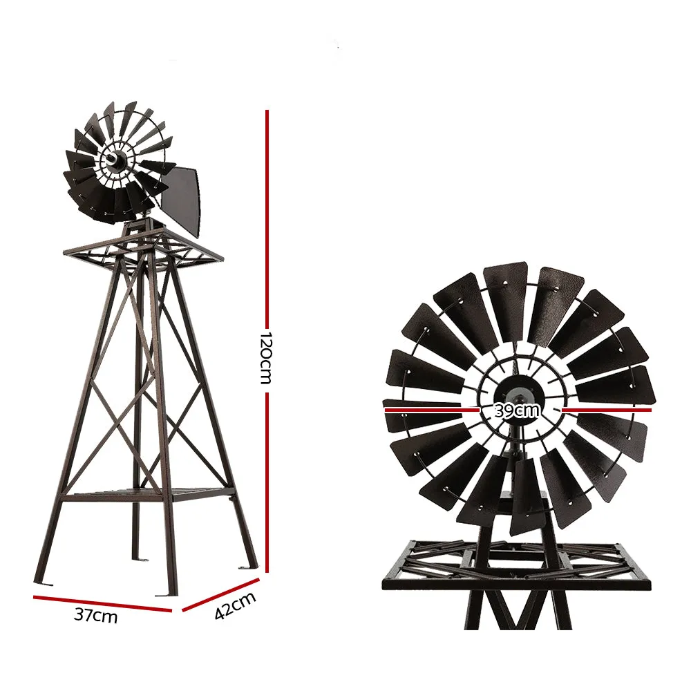 120cm Metal Windmill, Weatherproof, Rust-Proof - Gardeon