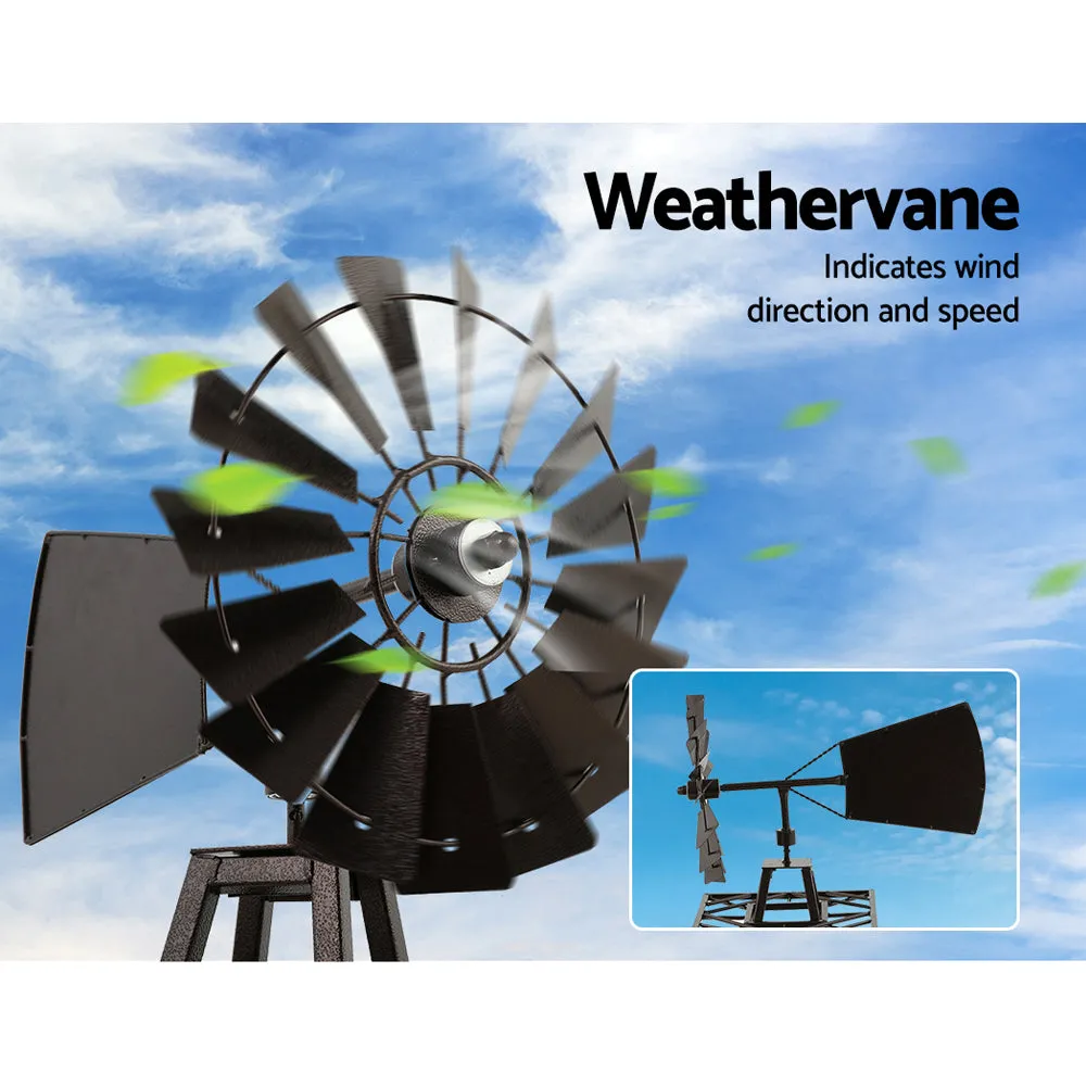 120cm Metal Windmill, Weatherproof, Rust-Proof - Gardeon