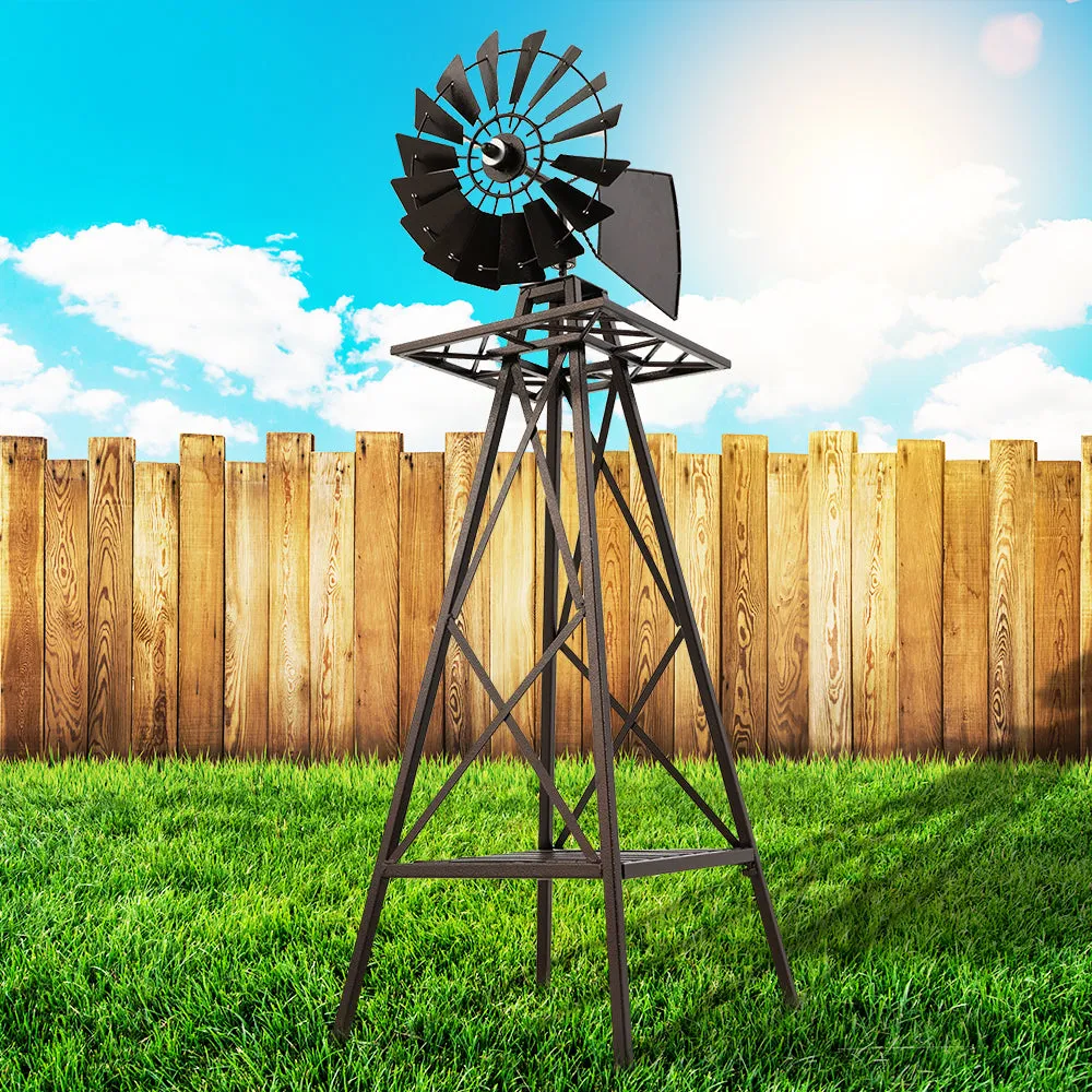 120cm Metal Windmill, Weatherproof, Rust-Proof - Gardeon