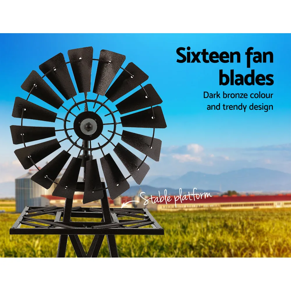 120cm Metal Windmill, Weatherproof, Rust-Proof - Gardeon