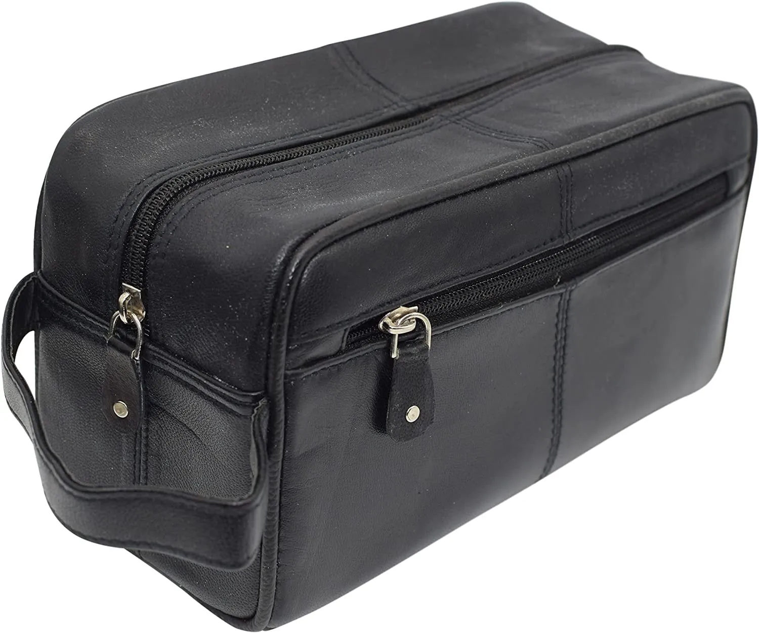 133 Travel Toiletry Bag Genuine Leather Dopp Kit Travel Organizer For Men Women