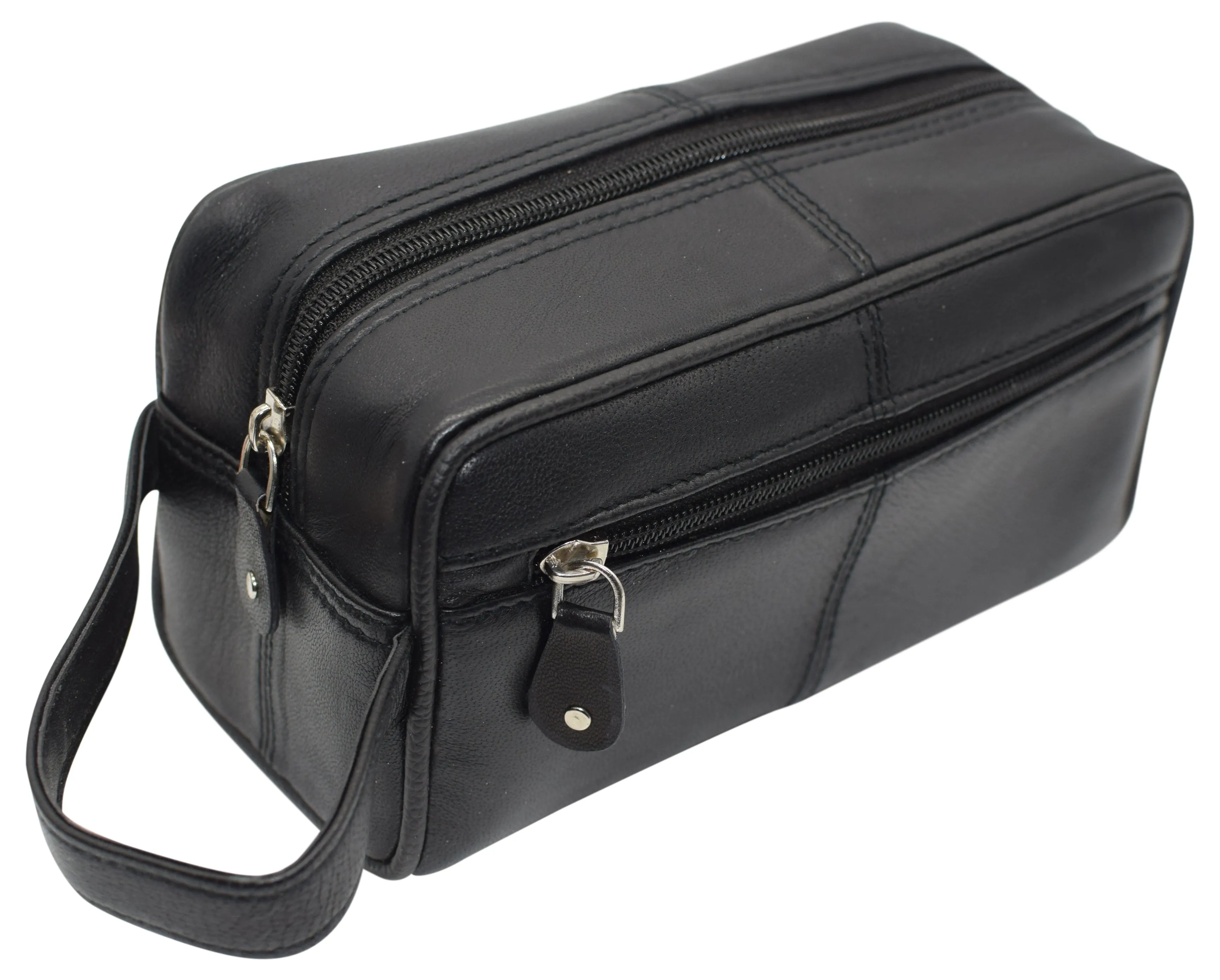 133 Travel Toiletry Bag Genuine Leather Dopp Kit Travel Organizer For Men Women