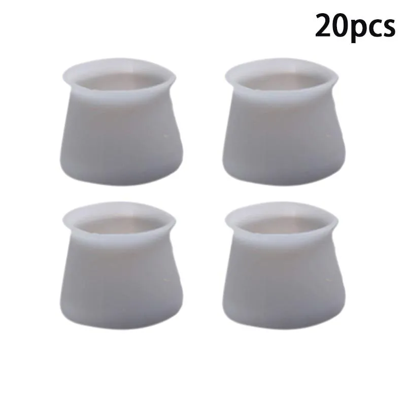 20pcs PVC Furniture Leg Protection Cover Table Feet Pad Floor Protector For  Chair Leg Floor Protection Anti-slip Table Legs