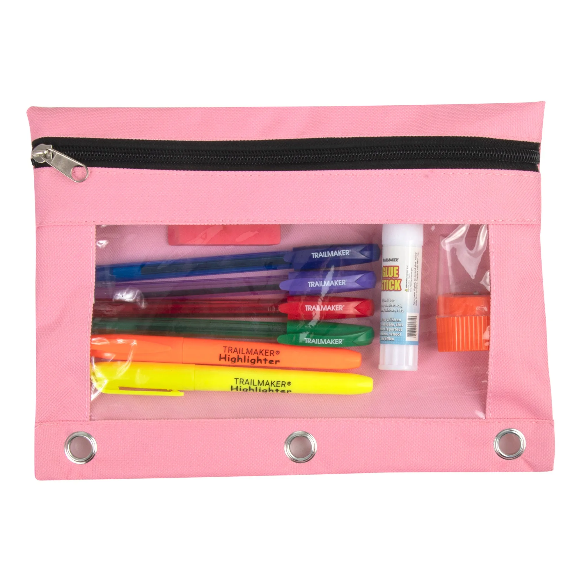 3-Ring Binder Pencil Pouch with Window