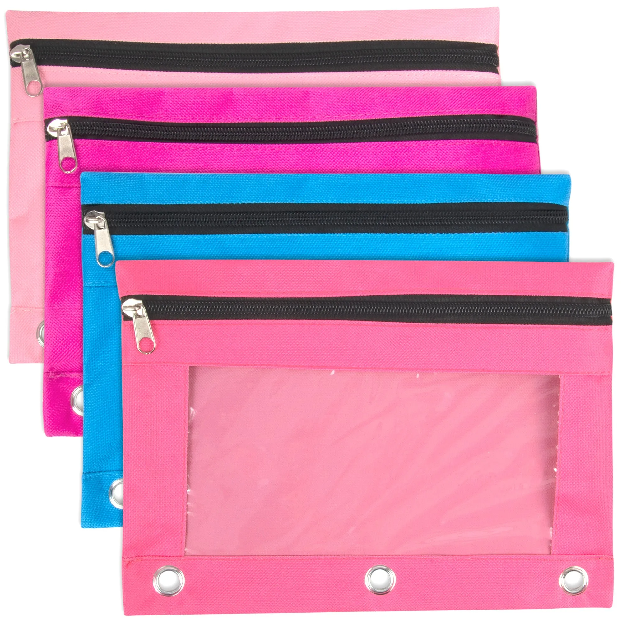 3-Ring Binder Pencil Pouch with Window