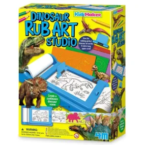 4M - KidzMaker: Dinosaur Rub Art Studio