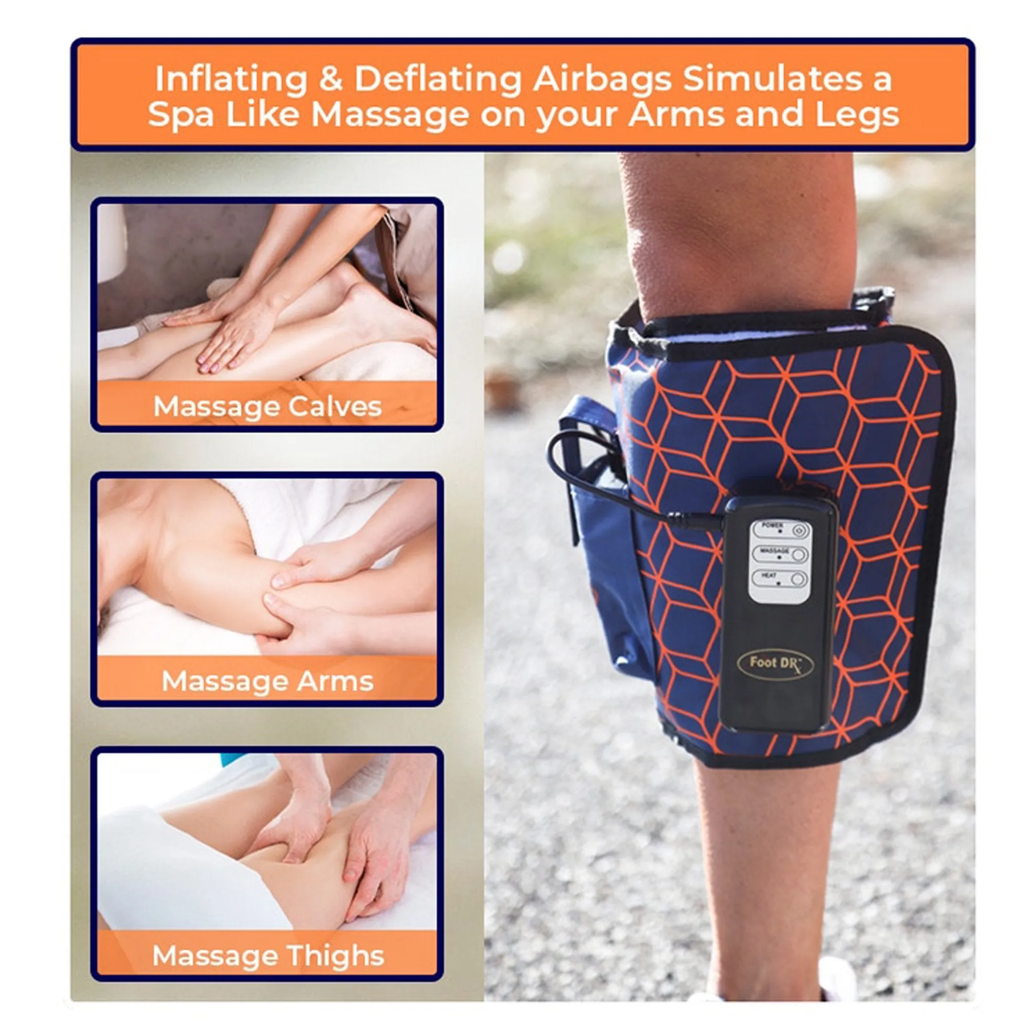 AirOsage Cordless & Portable Air Leg-Arm Massage