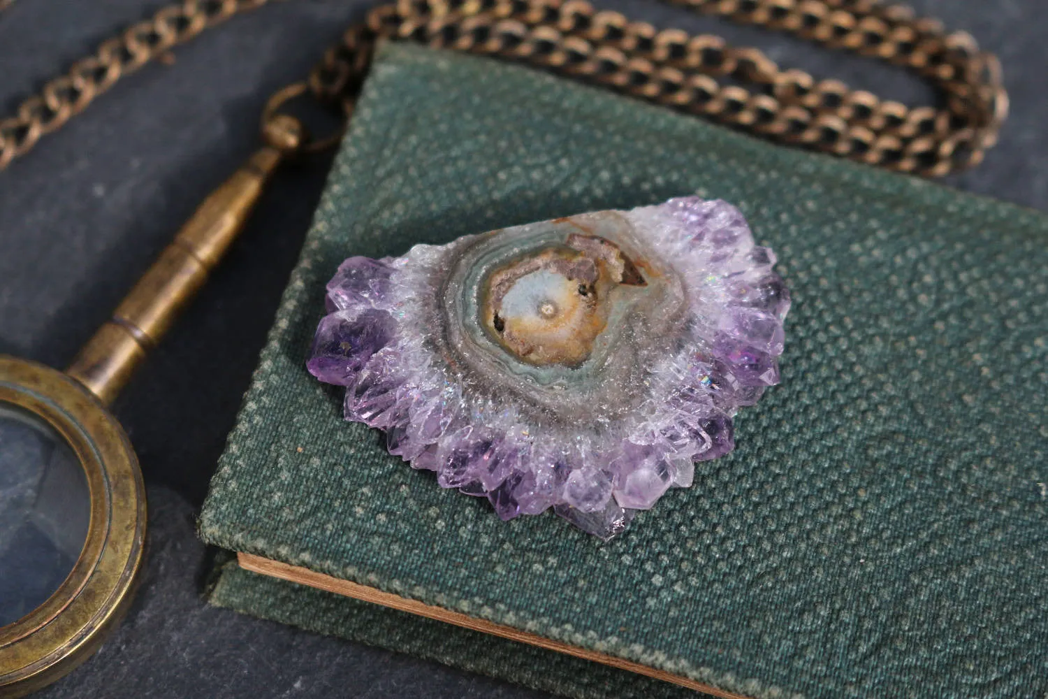 Amethyst Stalactite || Stalactite Slice || Crystal Flower || Amethyst Slice || Raw Amethyst || Druzy Stalactite || Agate Slice || Ornamental