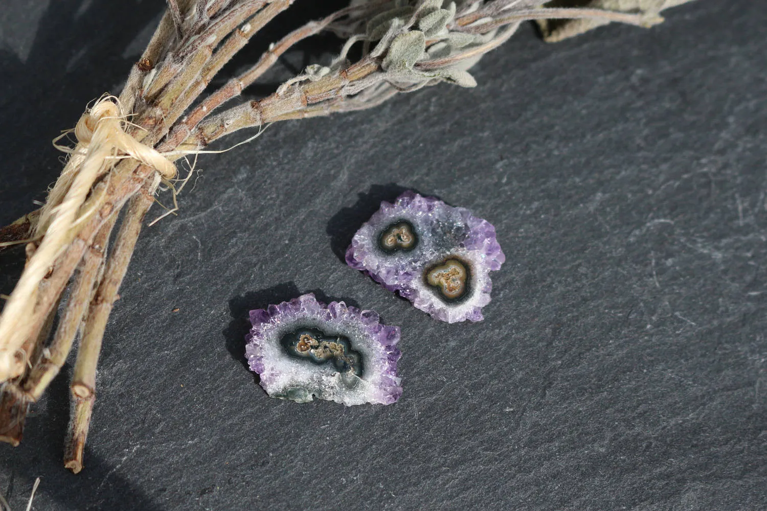 Amethyst Stalactite || Stalactite Slice || Crystal Flower || Amethyst Slice || Raw Amethyst || Druzy Stalactite || Agate Slice || Ornamental