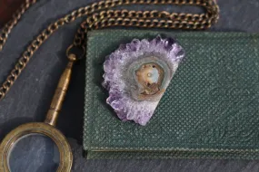 Amethyst Stalactite || Stalactite Slice || Crystal Flower || Amethyst Slice || Raw Amethyst || Druzy Stalactite || Agate Slice || Ornamental