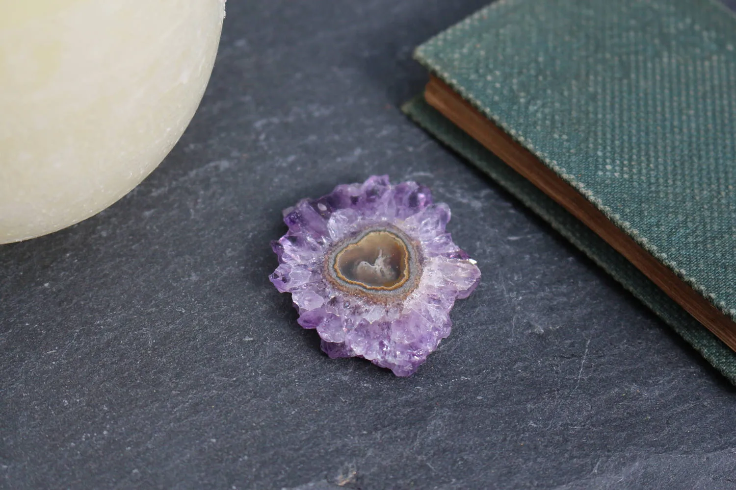 Amethyst Stalactite || Stalactite Slice || Crystal Flower || Amethyst Slice || Raw Amethyst || Druzy Stalactite || Agate Slice || Ornamental