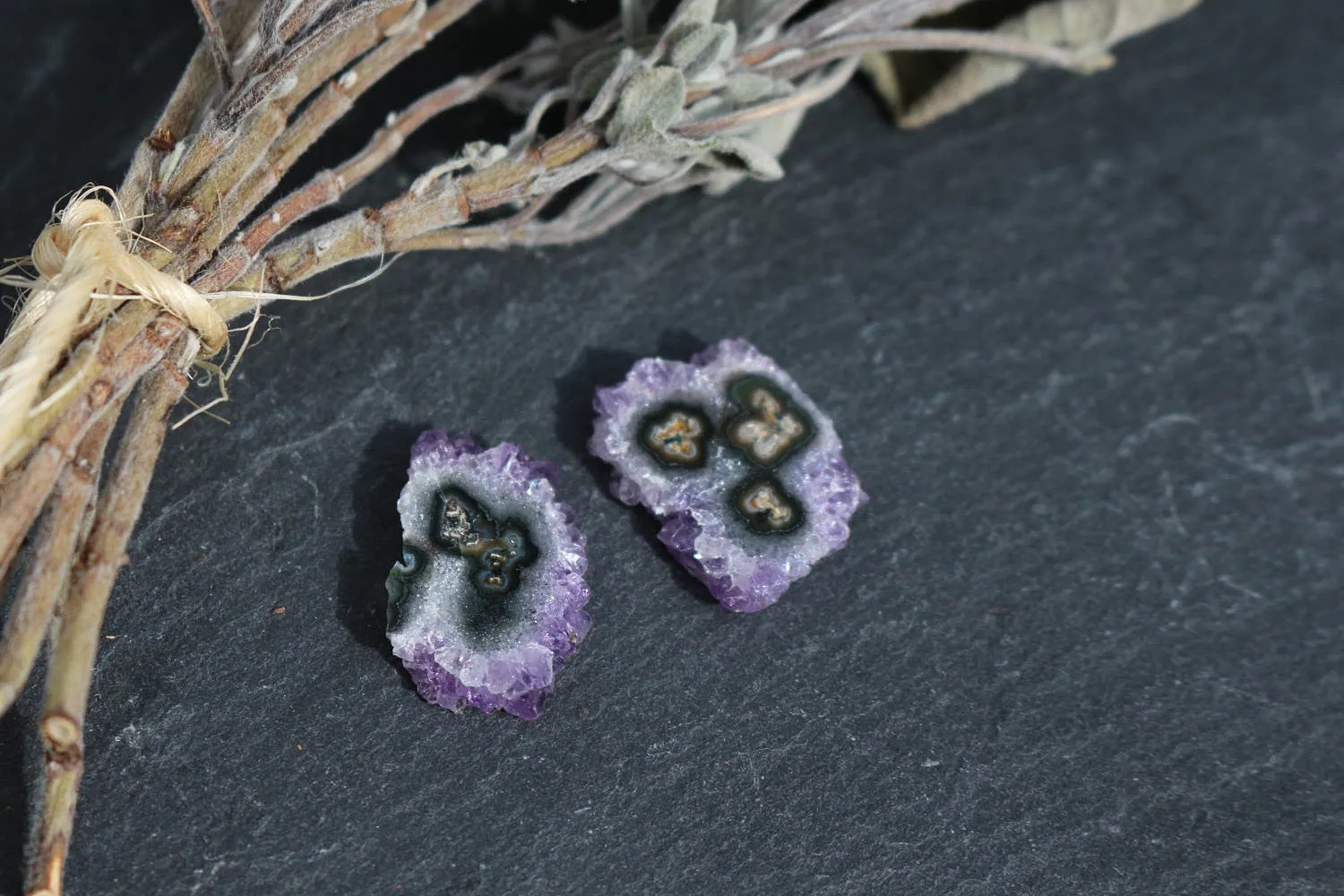 Amethyst Stalactite || Stalactite Slice || Crystal Flower || Amethyst Slice || Raw Amethyst || Druzy Stalactite || Agate Slice || Ornamental