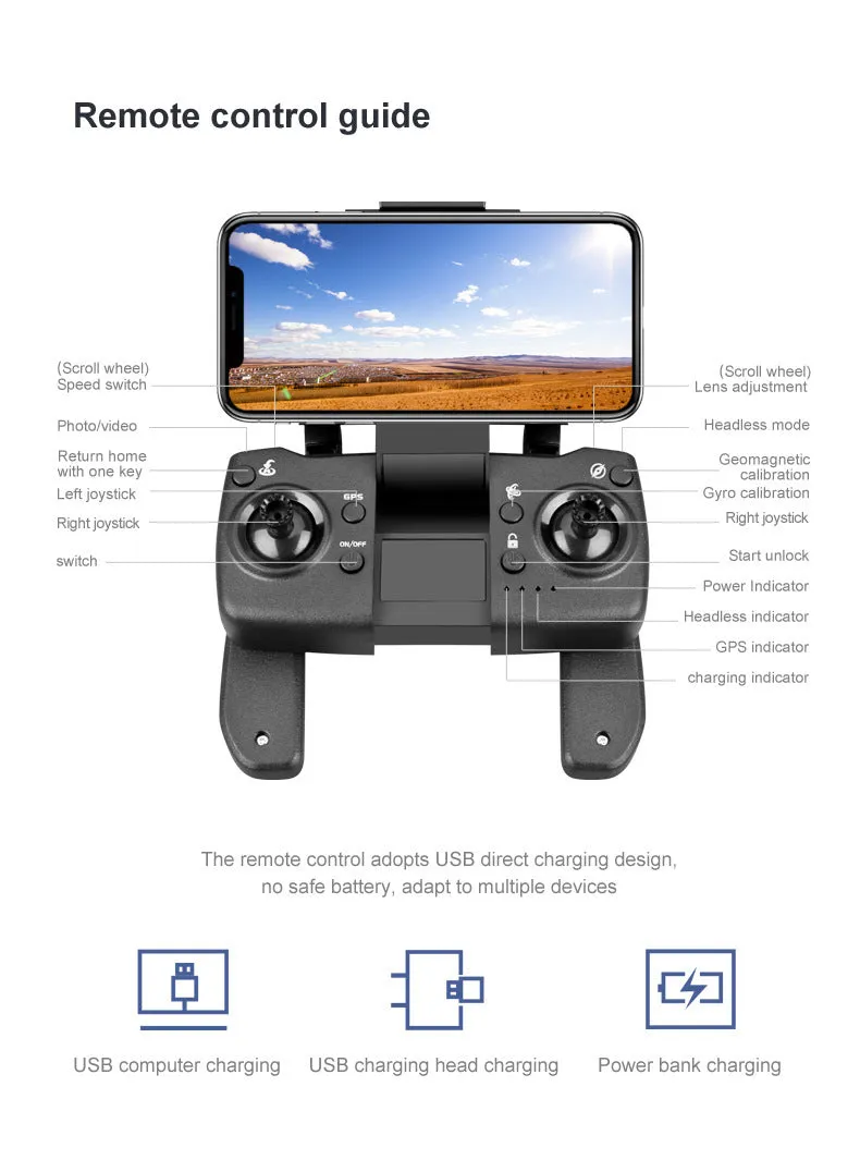 Automatically Returns To Home drome Dual Camera