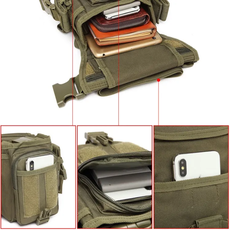 B05 Wild Fishing Portable Waist Bag Outdoor Sports Multifunctional Leg Bag(Khaki)