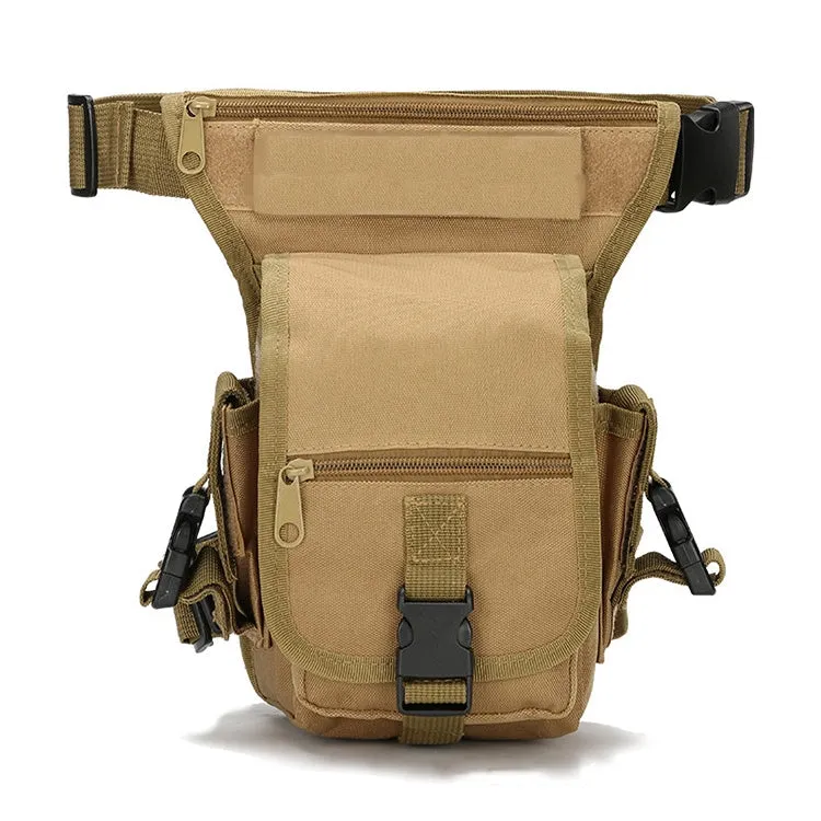 B05 Wild Fishing Portable Waist Bag Outdoor Sports Multifunctional Leg Bag(Khaki)