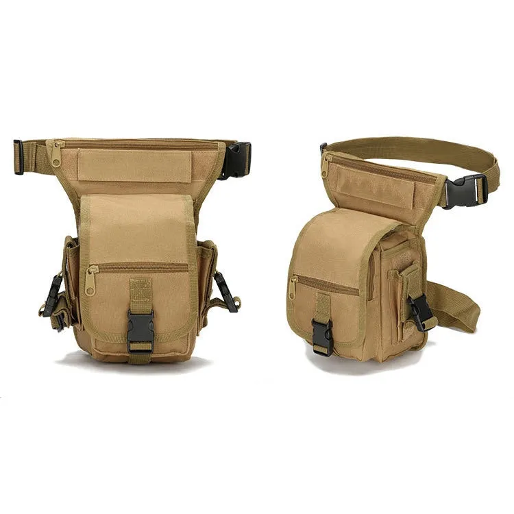 B05 Wild Fishing Portable Waist Bag Outdoor Sports Multifunctional Leg Bag(Khaki)