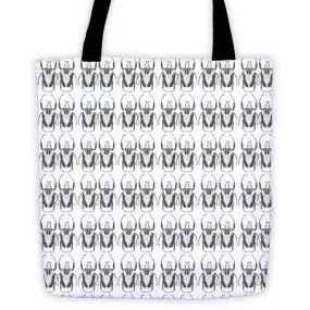 Black & White Beetles Standing Tote Bag