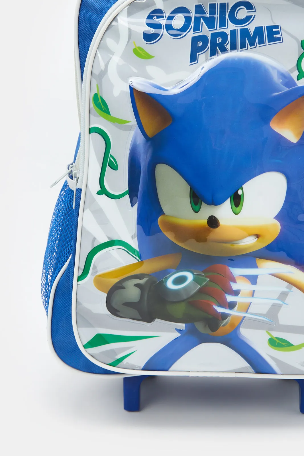 Boys Blue And White Sonic Print Trolley Set (5 Piece)