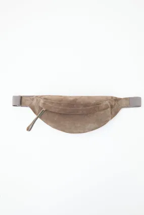 Brown Suede Waist Bag