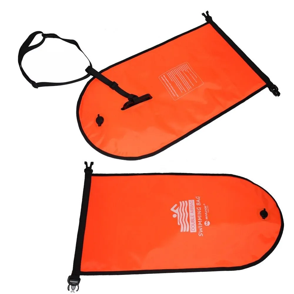 Buoy Bag - Safety Float and Drybag for Open Water Swimmers, Triathletes, Kayakers and Snorkelers