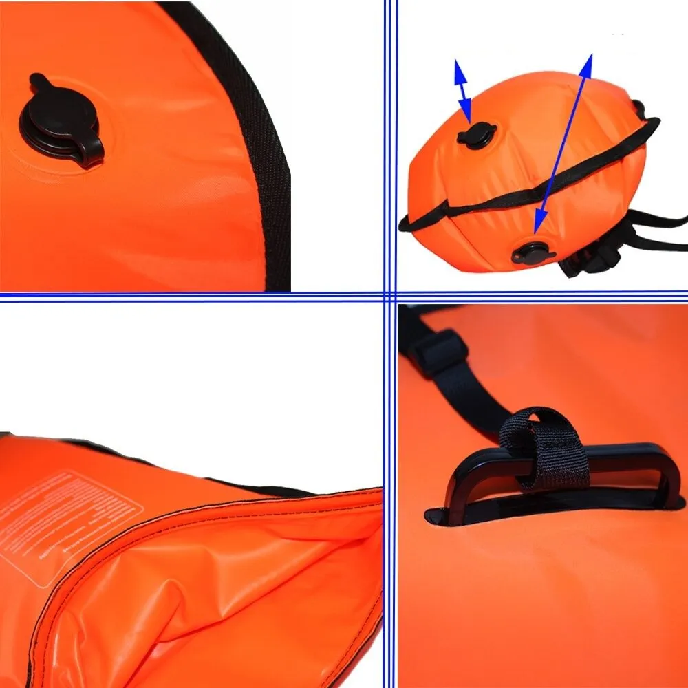 Buoy Bag - Safety Float and Drybag for Open Water Swimmers, Triathletes, Kayakers and Snorkelers