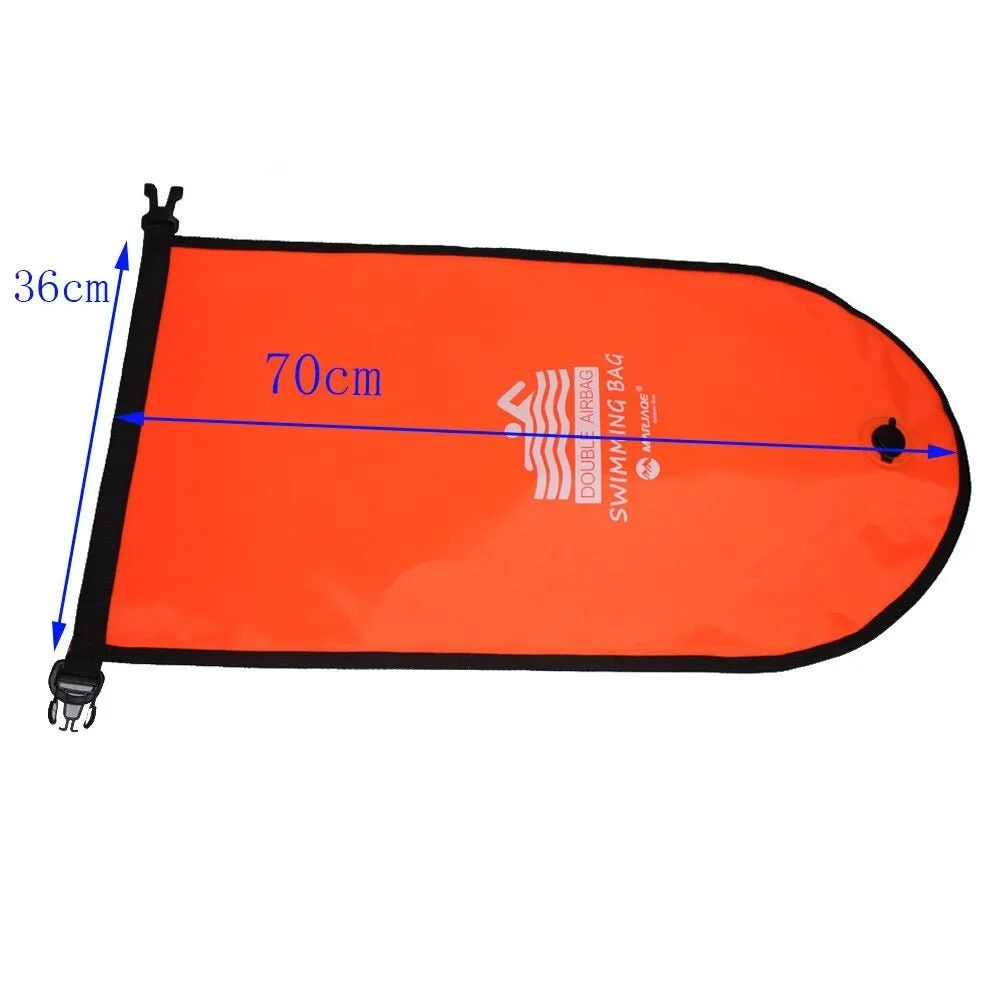 Buoy Bag - Safety Float and Drybag for Open Water Swimmers, Triathletes, Kayakers and Snorkelers