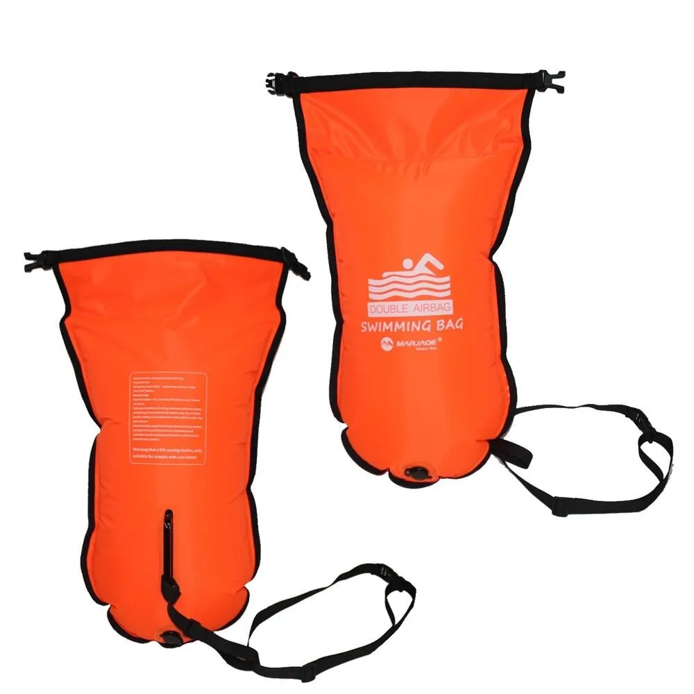 Buoy Bag - Safety Float and Drybag for Open Water Swimmers, Triathletes, Kayakers and Snorkelers