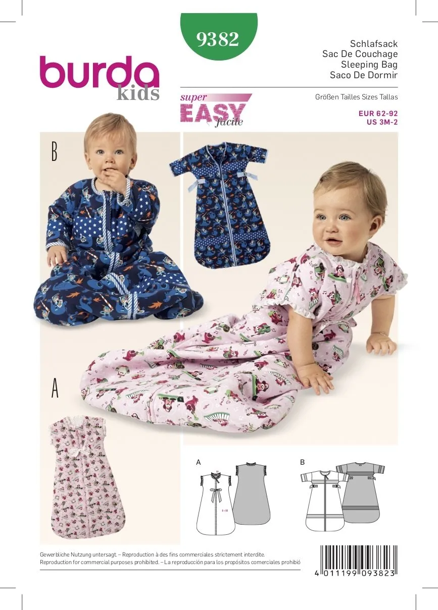 Burda Pattern 9382 (3M-2M)