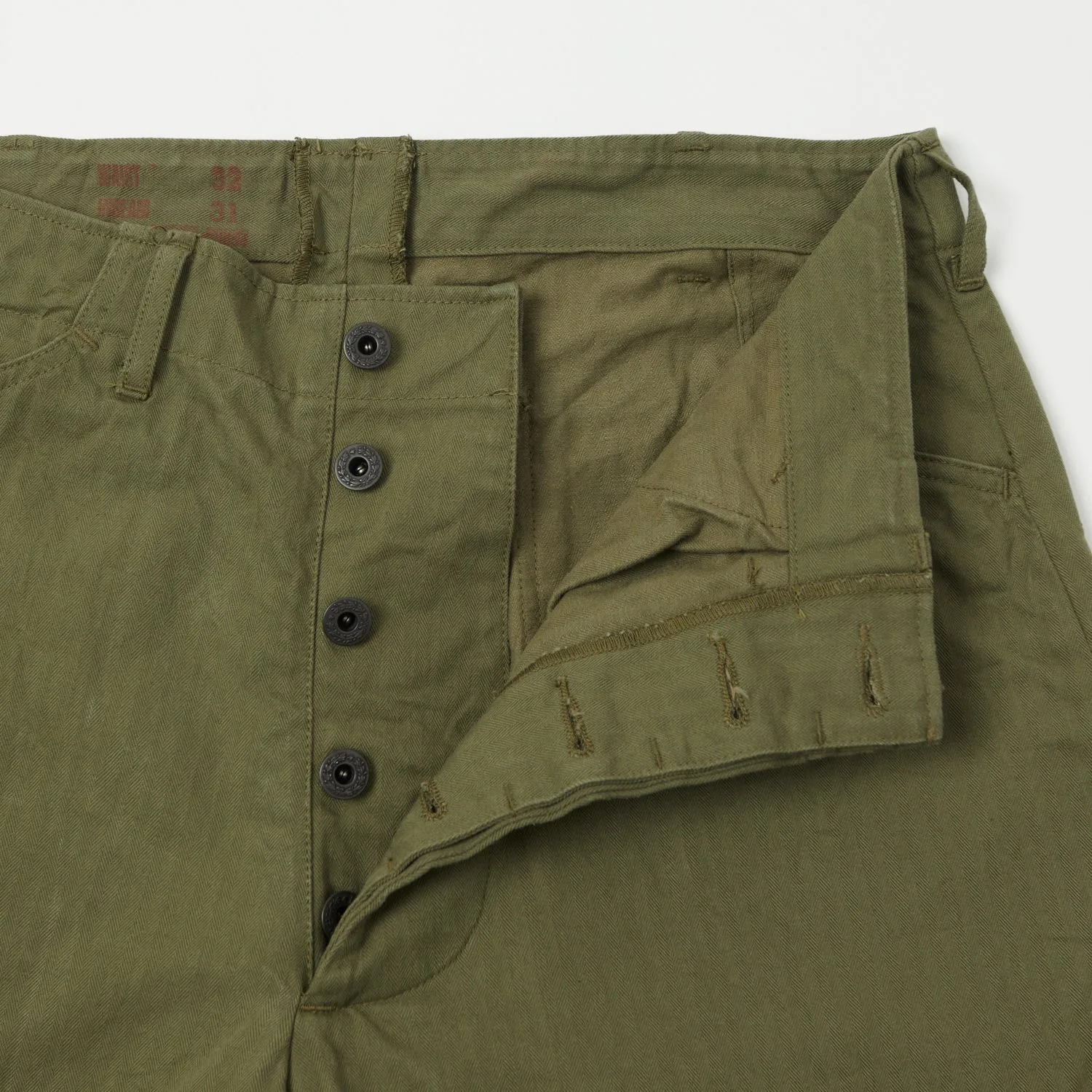 Buzz Rickson's BR42290 U.S. Navy N-3 Trouser - Olive