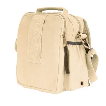 Canvas & Leather Vintage Travel Shoulder Bag