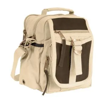 Canvas & Leather Vintage Travel Shoulder Bag