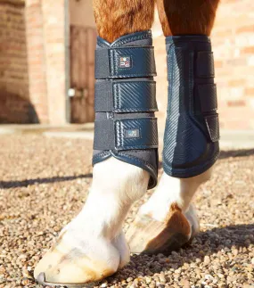 Carbon Air-Tech Single Locking Brushing Boots Navy