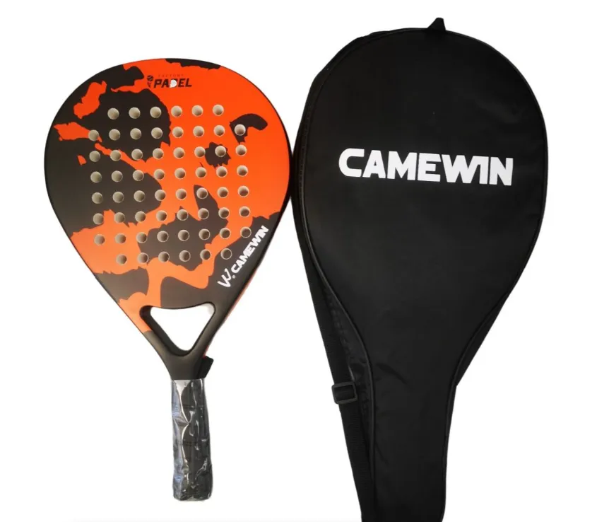 Carbon Fibre Padel Racket / Bat - Island Design & Padded Carry Bag