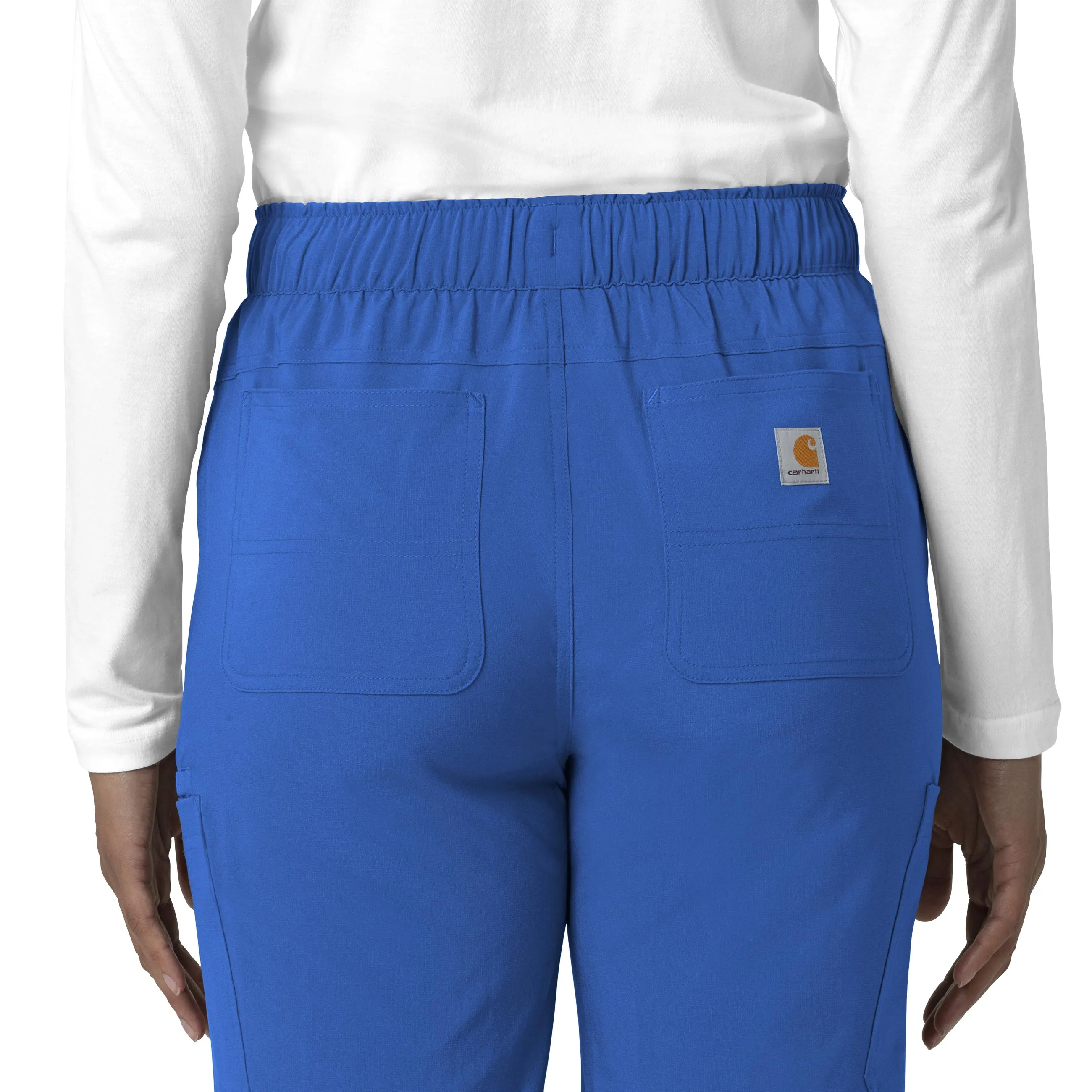 Carhartt Force Cross-Flex Women's Straight Leg Cargo Scrub Pant - Royal