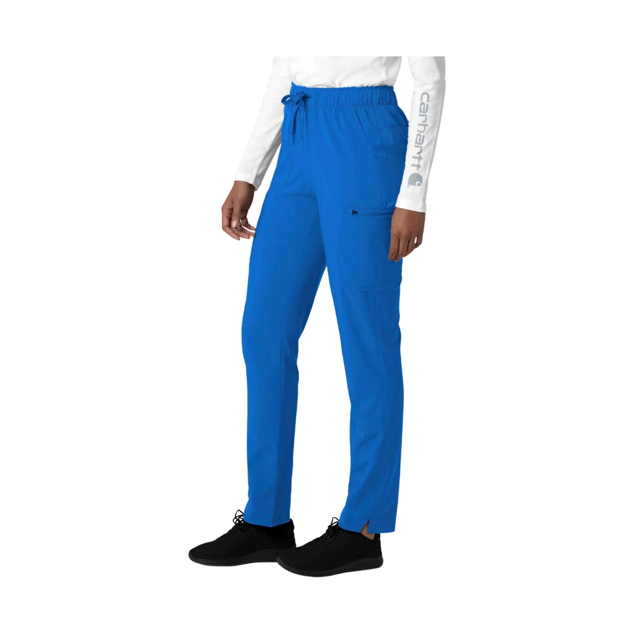 Carhartt Women's Force Cross Flex Straight Leg Cargo Scrub Pant - Royal Blue