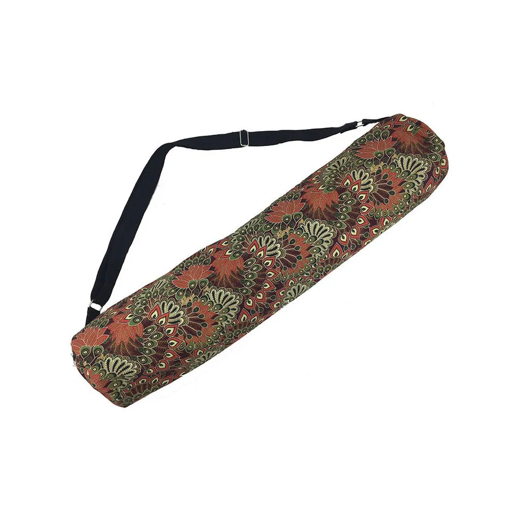 Clay Forest Peacock Yoga Mat Bag Global Groove