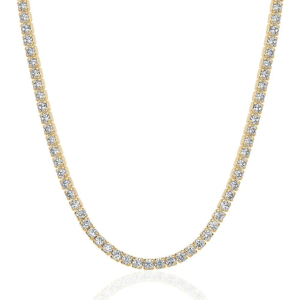 Club Rochelier 5A Cubic Zirconia Minimalist Tennis Necklace