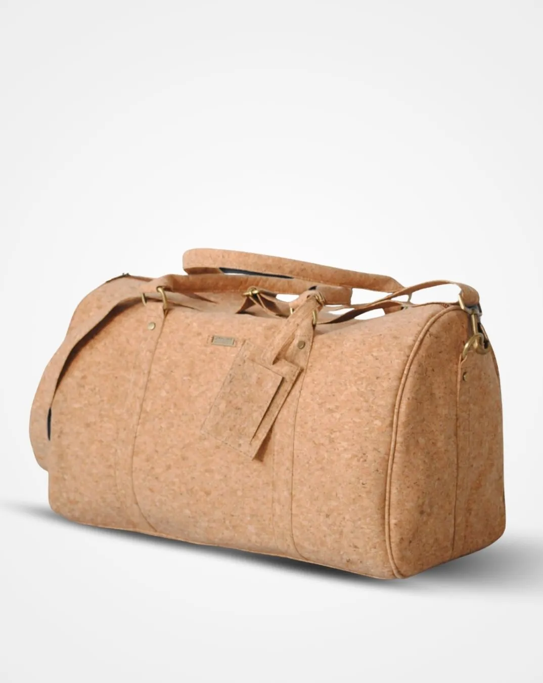 CORK LEATHER CABIN BAG WITH TOILETRY KIT - CARRY-ON LUGGAGE