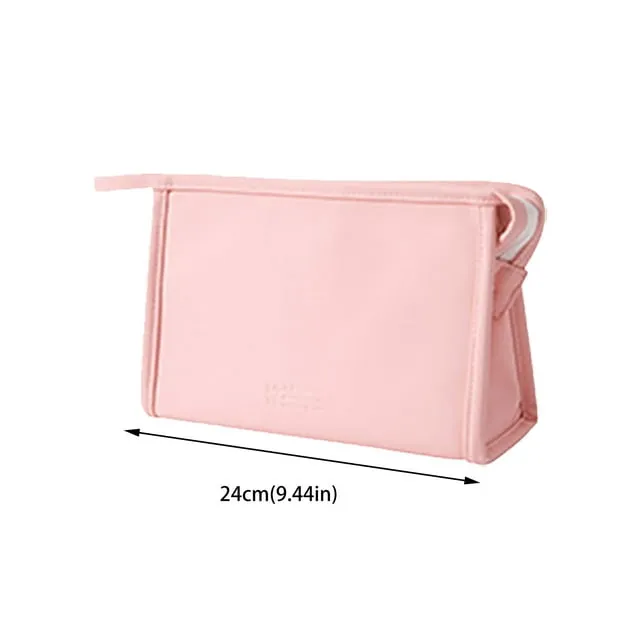 Cosmetic bag women's candy color skin care product storage bag portable handheld travel toiletry