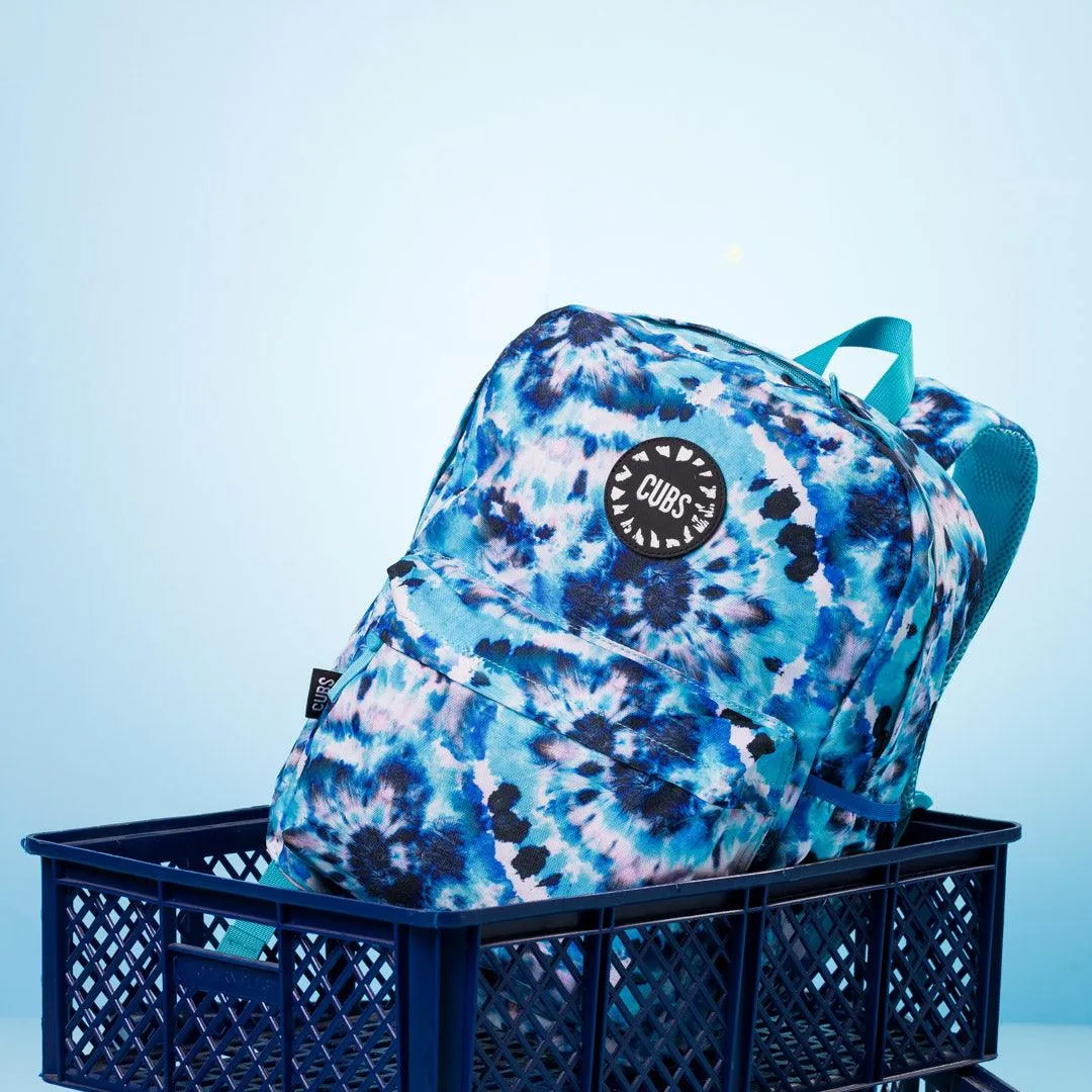 Cubs Turquoise Tie Dye Junior Student Backpack