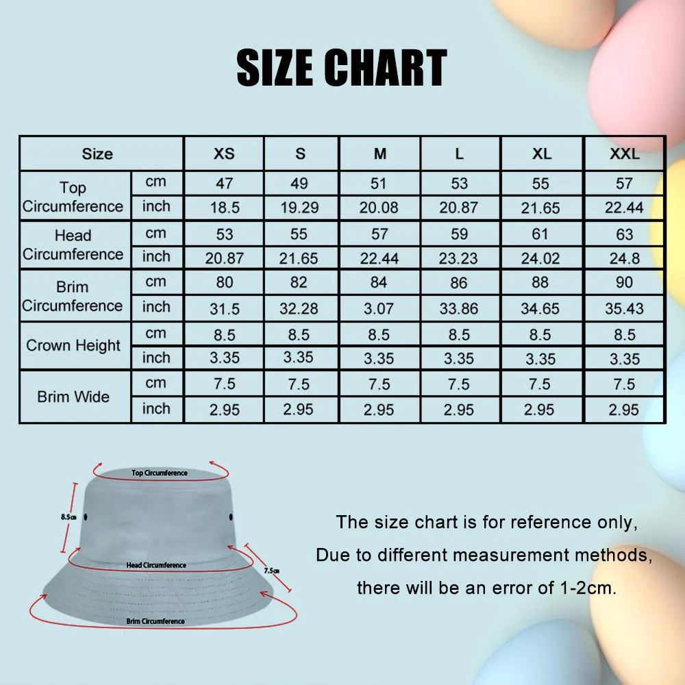 Custom Bucket Hat Adult & Kids Unisex Face Bucket Hat Personalised Wide Brim Outdoor Summer Cap Hiking Beach Sports Hats - Panda