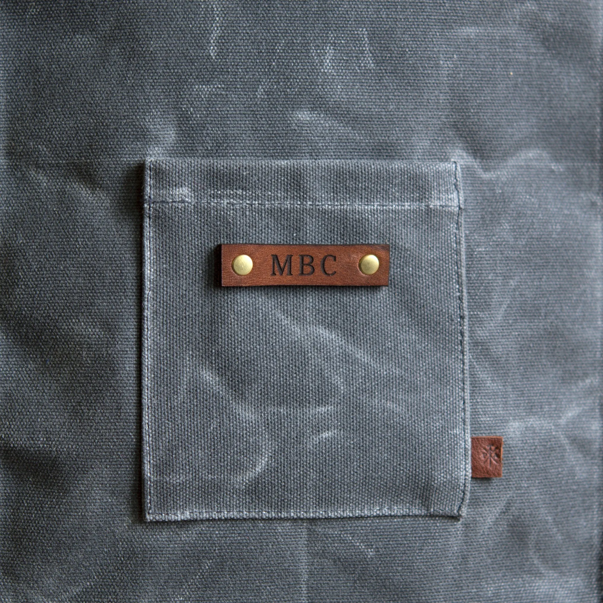 Custom Monogramming for Waxed Canvas