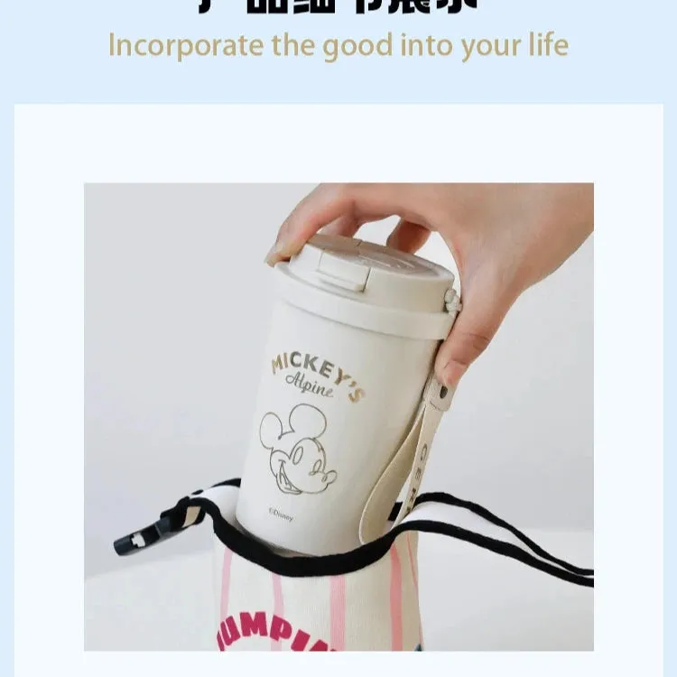 Cute Cartoon Water Cup Cover - Portable Thermos Protector Bag