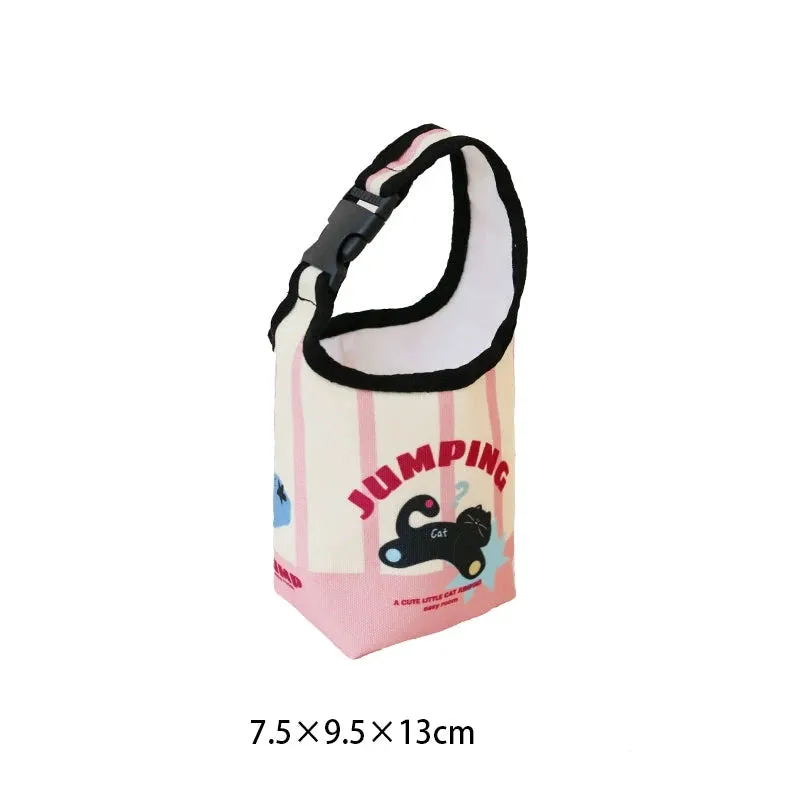 Cute Cartoon Water Cup Cover - Portable Thermos Protector Bag