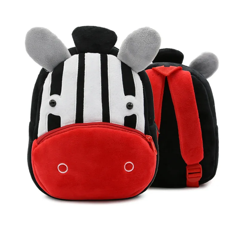 Cute Plush Backpacks Kindergarten Cartoon School Bags Children Animal Toys Bag