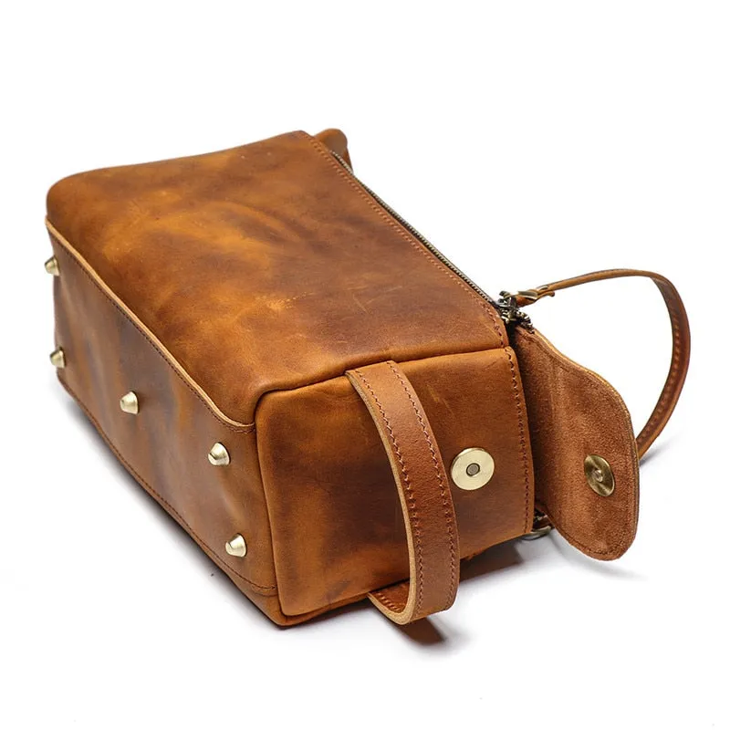 Dado Leather Dopp Kit | Handmade Leather Toiletry Bag