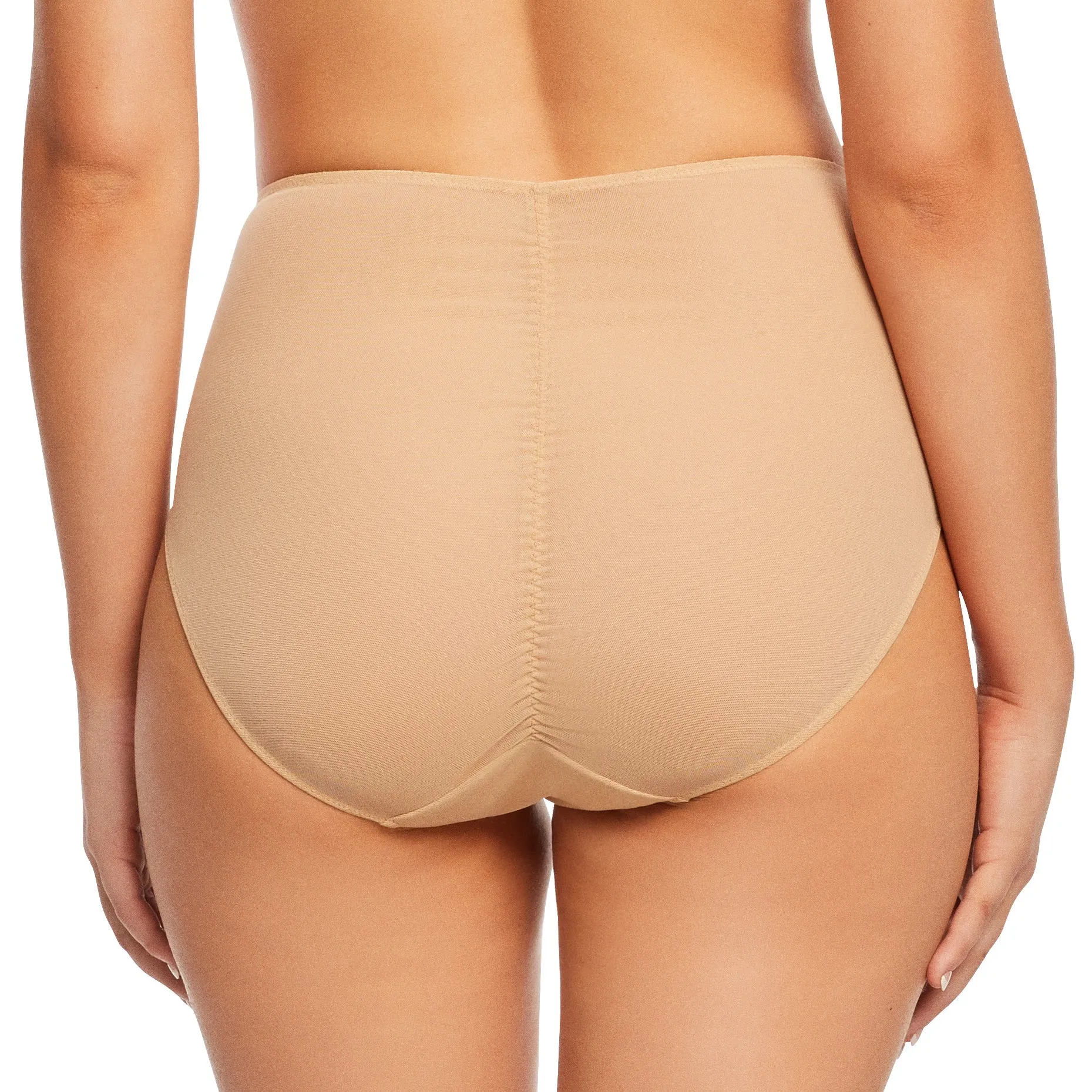 Dahlia Hi Cut Brief - Crème Caramel